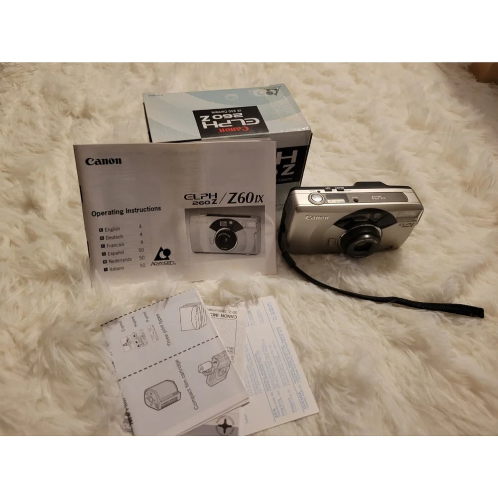Canon ELPH 260Z IX 240 Camera 35mm Film Body# 7426572, Manual, New Battery